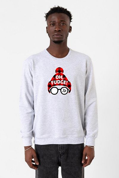 Tshirthane Ανδρικό φούτερ Oh Fudge Christmas Karmelange 2ip