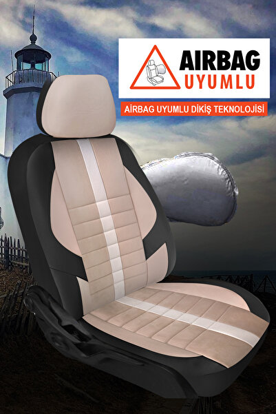GM-DESIGN Sinop Series - Luxury Universal Car Seat Cover - Full Set of 5 Seats - Special Velur Fabric