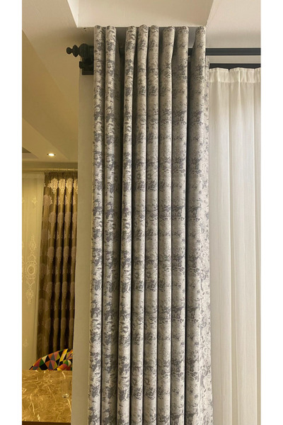 Orlenda Walnut Single Rail Rustic Curtain Strap 100cm