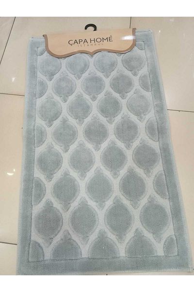 Çapa Home 2 Pieces Daily Dowery Premium Quality Believable Panyo Carpet & Toilet Set Set 60X100/50X60