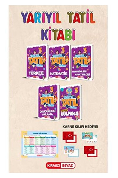 Kırmızı Beyaz Yayınları 3. SINIF YARIYIL TATİL KİTABIM KIRMIZI BEYAZ YAYINLARI