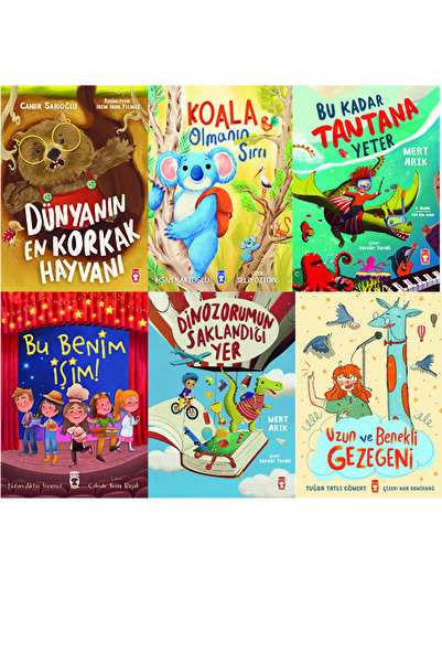 Timaş Çocuk 1. ve 2. Sınıf Okuma Seti 6 Kitap Dünyanın En Korkak Hayvanı-Koal...