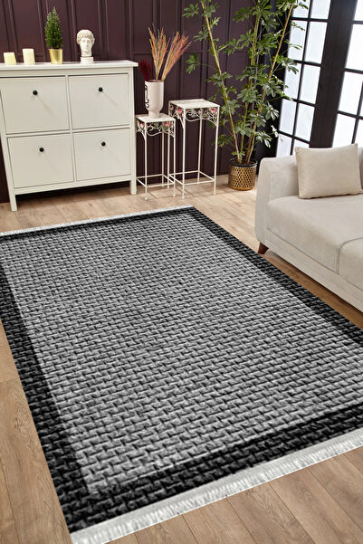 MUBO Kaymaz Tabanlı Yıkanabilir Antibakteriyel Dijital Baskı Doku Salon Halıs...