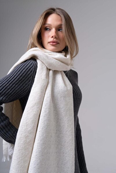 FENZA SCARF ȘAL DE IARNĂ DETALIAT ALICE PUL AMESTEC DE LÂNĂ-ACRIL