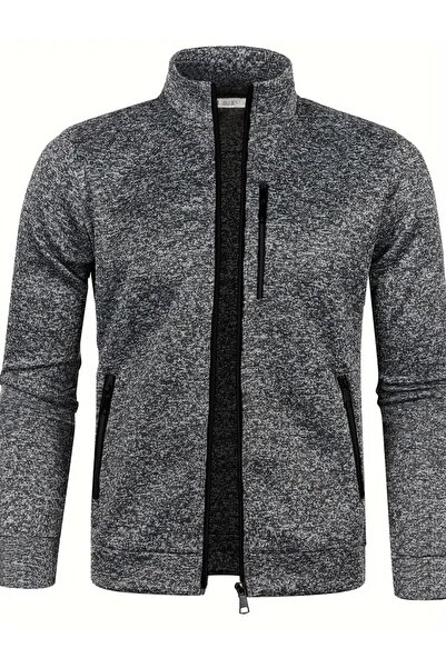 GHASSY CO. Ghassy Co. Чоловіча куртка з легким вітром, повністю застібається на блискавку, з поліестеру