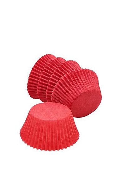 Trend Hediye Sepeti Takribi 200 Pieces 40X30 mm Red Muffin Cake Mold, Cupcake Paper, Brownie Mold