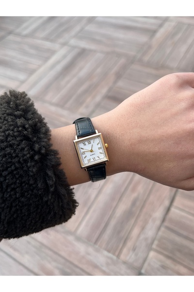 İnogge İnogge Milano Siyah Deri Kordonlu Kadın Kol Saati