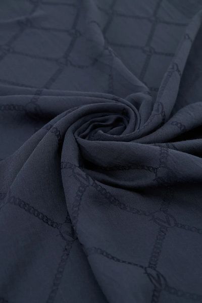 Valentino Orlandi Σάλι με αλυσίδα Navy Blue Alia