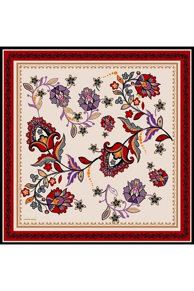 Valentino Orlandi Milan Patterned 18 Scarf 6