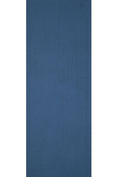 Valentino Orlandi Petrol Blue Alia Monogram Shawl