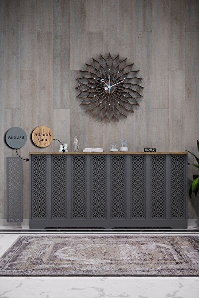 BAGAX Petek Onu Dresuar Kaplama 156cm Cok Amacli Dolaplar Mobilya Kalorifer P...