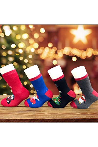 idsshop Πρωτοχρονιάτικο Χριστούγεννα - Χειμερινό Σετ Παιδικές Πετσέτες και Κάλτσες 14 τεμαχίων, Νέα Σεζόν 2025
