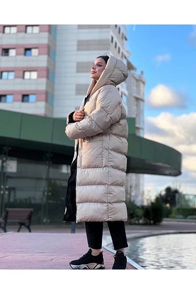 KAZAX سترة طويلة منتفخة كبيرة الحجم