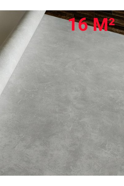 KMS HOME BLACK Serisi Açık Gri Kabartmalı Kendinden Desenli Silinebilir Duvar...