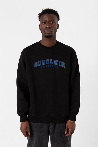 Tshirthane Мъжки суитшърт 2ip с черна буква „Gen V Godolkin University Letter“