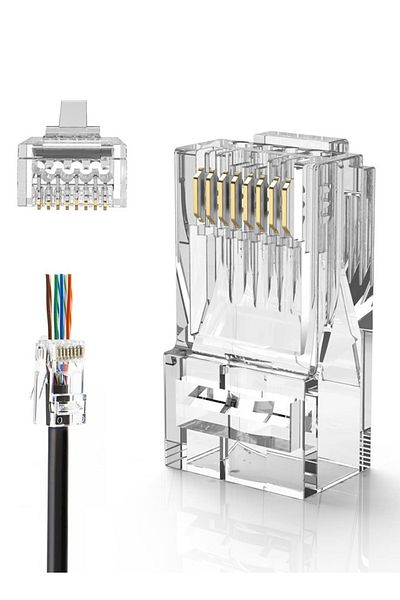 Taimi مجموعة من 100 موصل RJ45 CAT6