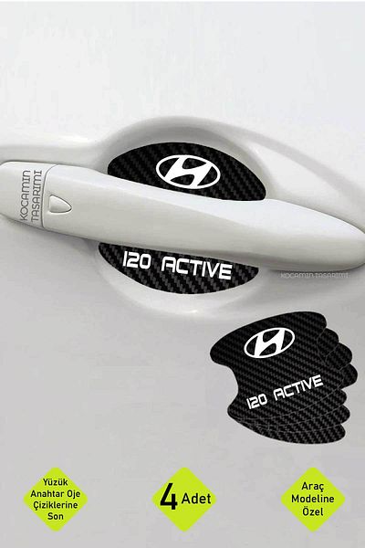 Kocamın Tasarımı موديل Hyundai i20 Active - مجموعة من 4 قطع من رقائق الكربون