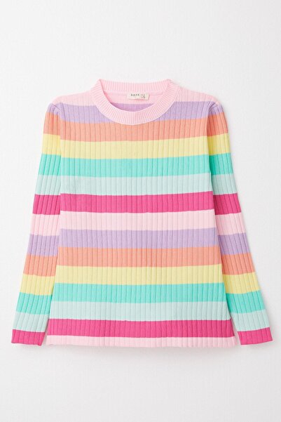 Breeze Πολύχρωμο πλεκτό πουλόβερ για κορίτσια 8-14 ετών