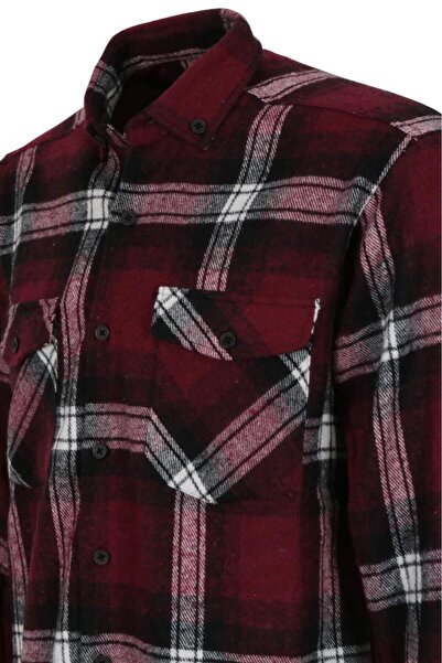 Modarar Men's Winter Double Pocket Lumberjack Shirt Classic Regular Fit Rar01107