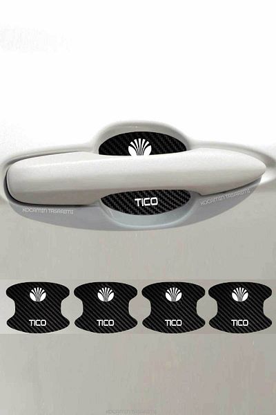 Kocamın Tasarımı Daewoo Tico - مجموعة رقائق بنمط الكربون، حفرة باب داخلية ومضادة للخدش