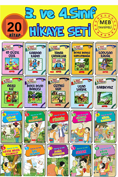 GÖNÜL YAYINCILIK 3 Ve 4.sınıflar Için Eğlenceli Hikaye Kitabı Seti