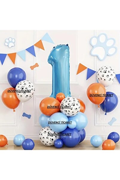 DÜVENCİ TİCARET ΣΕΤ ΜΠΑΛΟΝΙΩΝ ΓΕΝΕΘΛΙΩΝ ΜΕ ΜΠΛΕ ΑΡΙΘΜΗΤΙΚΑ ΣΧΕΔΙΑ ΚΑΙ ΜΠΑΛΟΝΙ...