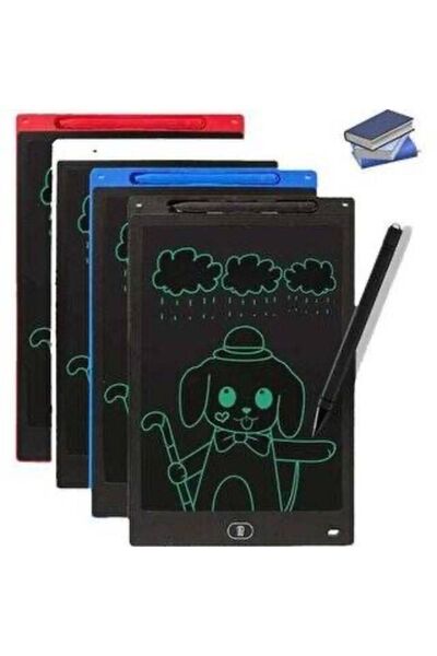 mczhome Yeni Nesil Lcd 8.5 Ekranlı Kalemli Dijital Çocuk Yazı Çizim Resim Bas Sil Yazı Tahtası