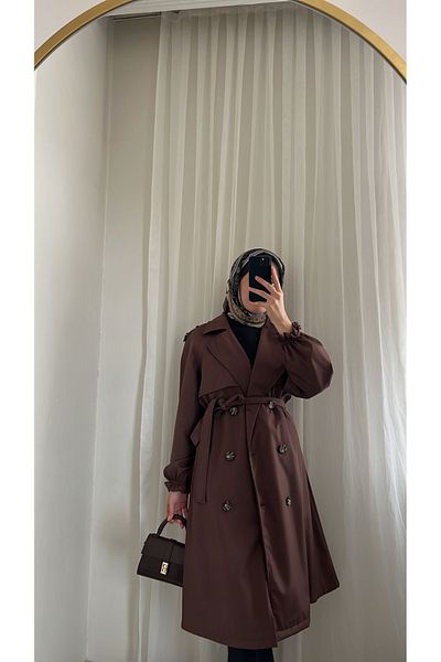 W WARGA Bondit Colored Trench Coat