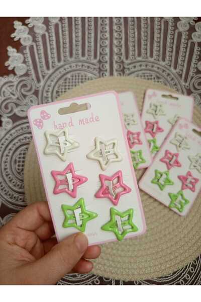 MODA 6-зіркова кольорова силіконова металева застібка-кнопка