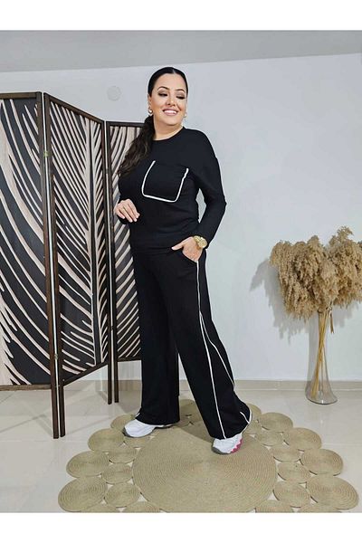 Melis Designer Анцуг от модален плат с големи размери