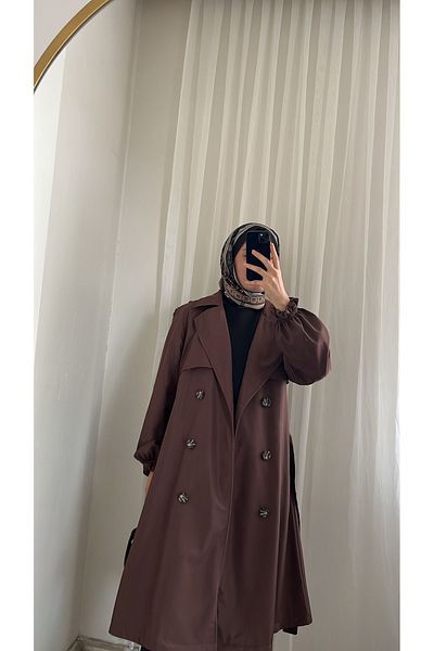 W WARGA Bondit Colored Trench Coat