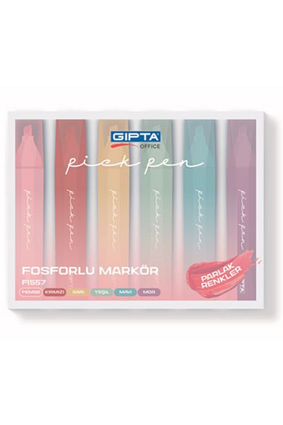 Gıpta Phosphorescent Markor-Pickpen Set of 6