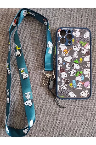 lucek cases Iphone 12 Pro Uyumlu Kamera Korumalı Snoopy Tasarım Tuşları Renkl...