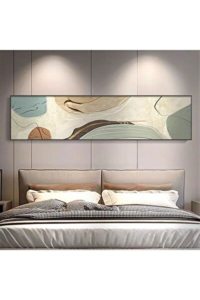 Home in Joy Yatak Başı El Yapımı Yağlı Boya Tablo 135x60cm