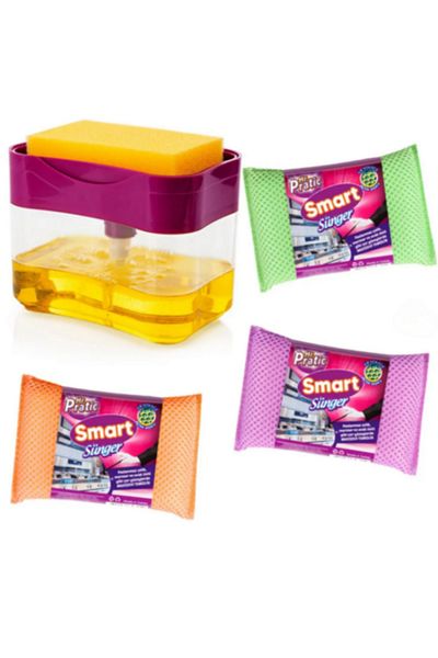 CimriKese Sponge Matic Set with Detergent Bowl