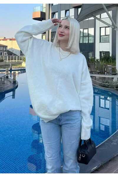 KOZİA OUTDOORS Pulover de tricotaj supradimensionat Malkoçbey Crew Neck