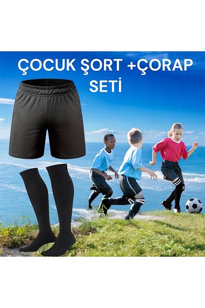 Gök Sports شورت كرة قدم للأطفال، شورت رياضي، شورت كرة قدم، شورت تدريب، شورت للياقة البدنية