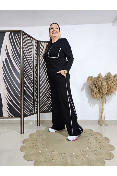 Melis Designer Анцуг от модален плат с големи размери