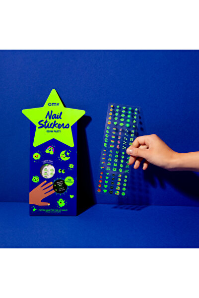 OMY Nail Stickers / Tırnak Çıkartmaları - Glow Party Fosforlu (200 ADET)
