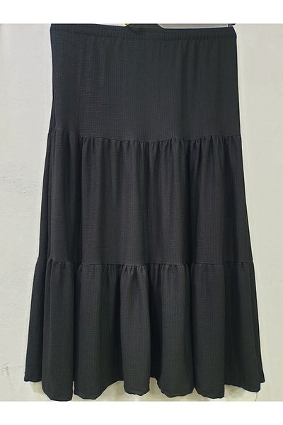sercan konfeksiyon ΓΥΝΑΙΚΕΙΑ ΦΟΥΣΤΑ ΣΤΡΟΓΓΥΛΗ ΜΕ ΕΛΑΣΤΙΚΗ ΜΕΣΗ 3 ΣΤΡΩΜΑΤΑ