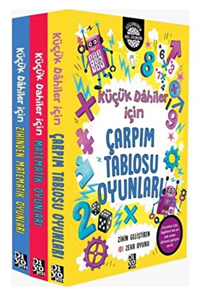 Diyojen Yayıncılık مجموعة الرياضيات العبقرية الصغيرة 3 كتب