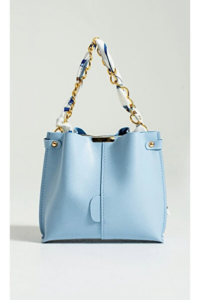 Modabag Eșarfă și accesorii cu lanț pentru femei Geantă de mână și geantă de umăr din piele moale cu 3 compartimente