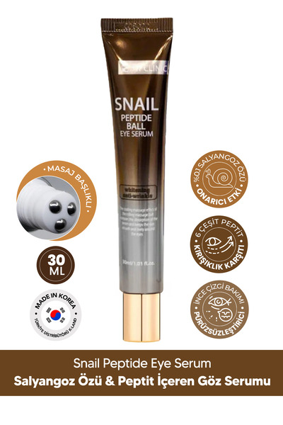 3W CLINIC Onarıcı Salyangoz Özü ve Peptit İçeren Masaj Başlıklı Göz Kremi 3W ...