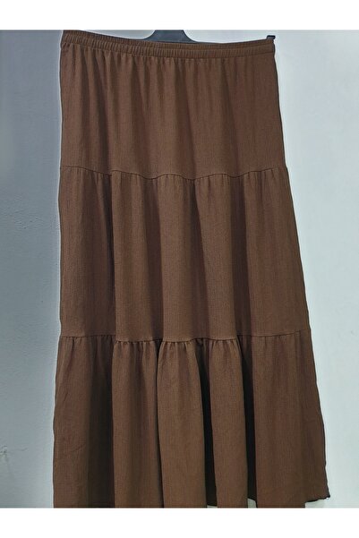 sercan konfeksiyon ΓΥΝΑΙΚΕΙΑ ΦΟΥΣΤΑ ΣΤΡΟΓΓΥΛΗ ΜΕ ΕΛΑΣΤΙΚΗ ΜΕΣΗ 3 ΣΤΡΩΜΑΤΑ