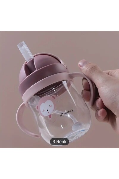 MİNİSSTORE Bebek çocuk akıtmaz damlatmaz suluk su şişesi  matara 250 ml