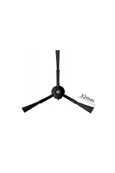 srfn ticaret Xiaomi Roborock S8 - Pro Ultra G20 3-βραχιόνια βούρτσα 2 τεμαχίων Μαύρο