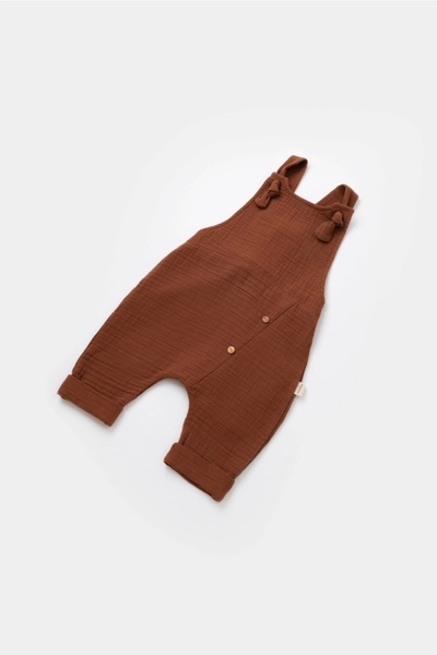 BabyCosy Organic Muslin Overalls