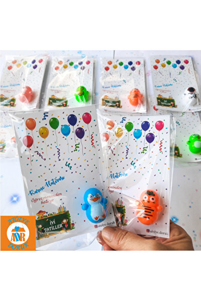 Atölye Doruk 5 Adet Karne Hediyesi-Renkli Hacı Yatmaz Hediyelik-Hacıyatmaz Oyuncak Doğum Günü Hediye