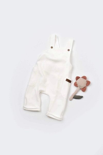 BabyCosy Bebek Kadife Salopet Tulum, %80 Organik Pamuk și %20 Poliester, Bebek Ve Yenidoğan Serisi