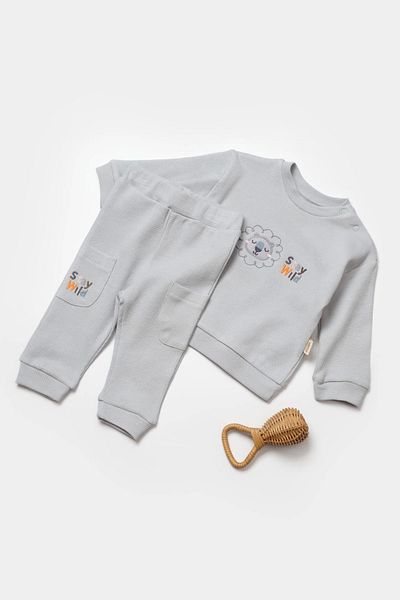 BabyCosy 100% Organic Cotton Pants and Long Sleeve Shirt Set for Baby and Newborn - Csyw1024